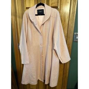 Torrid size 4 light pink midi length pea coat